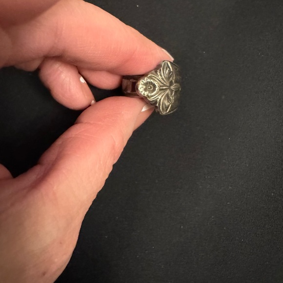 Vintage Antique Silver Spoon Ring - Picture 3 of 5